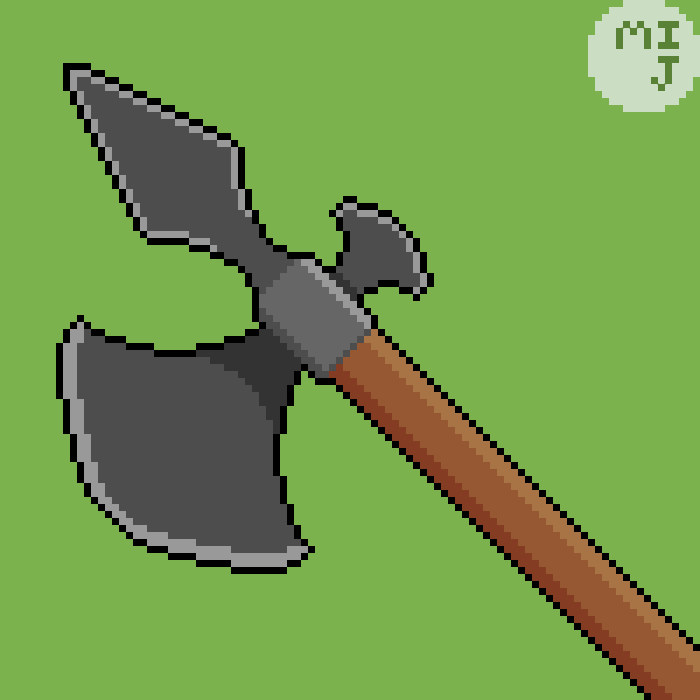 Pixel Art Axe