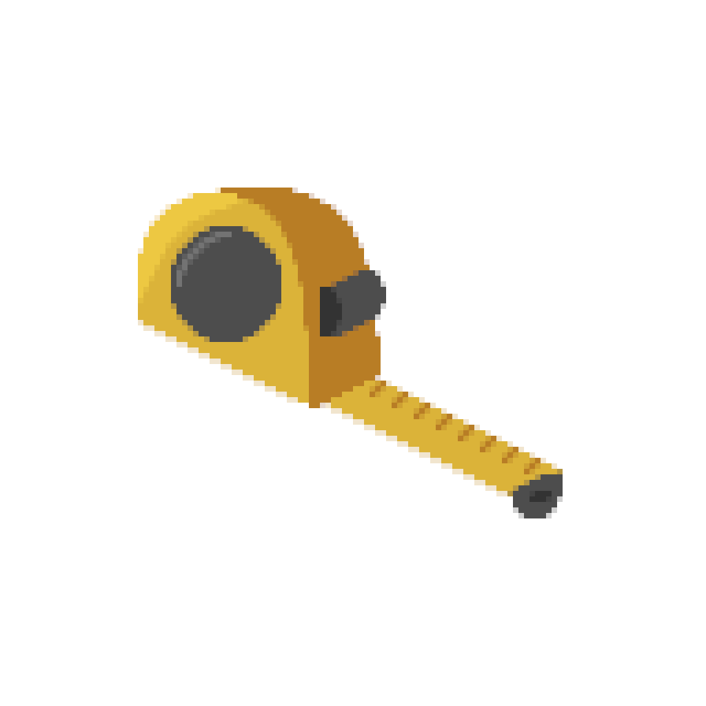 Measuring Tape in Isometric Style