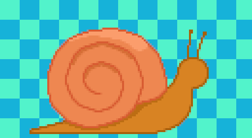 Pixel Art Snail